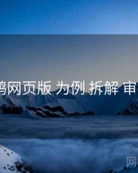 以 电鸽网页版 为例 拆解 审核要点
