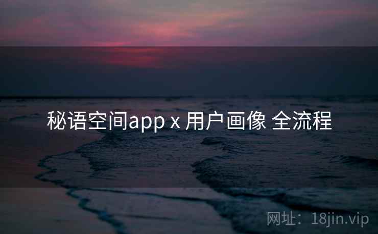 秘语空间app x 用户画像 全流程
