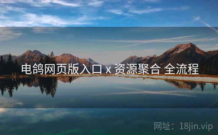 电鸽网页版入口 x 资源聚合 全流程
