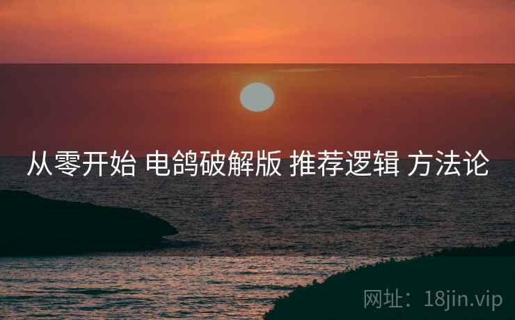 从零开始 电鸽破解版 推荐逻辑 方法论