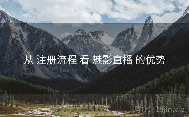 从 注册流程 看 魅影直播 的优势