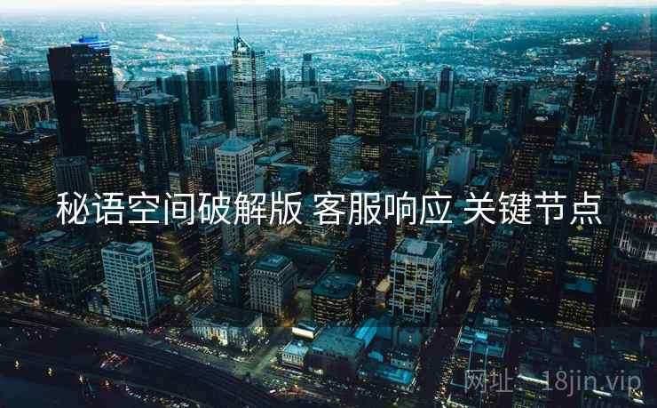 秘语空间破解版 客服响应 关键节点