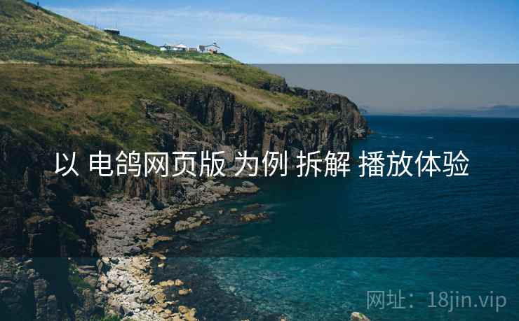 以 电鸽网页版 为例 拆解 播放体验