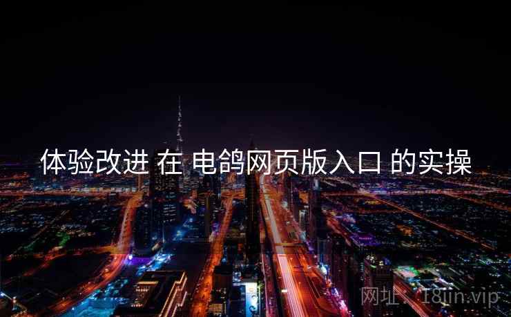 体验改进 在 电鸽网页版入口 的实操