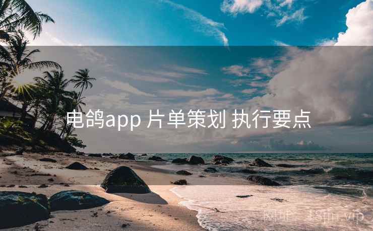 电鸽app 片单策划 执行要点