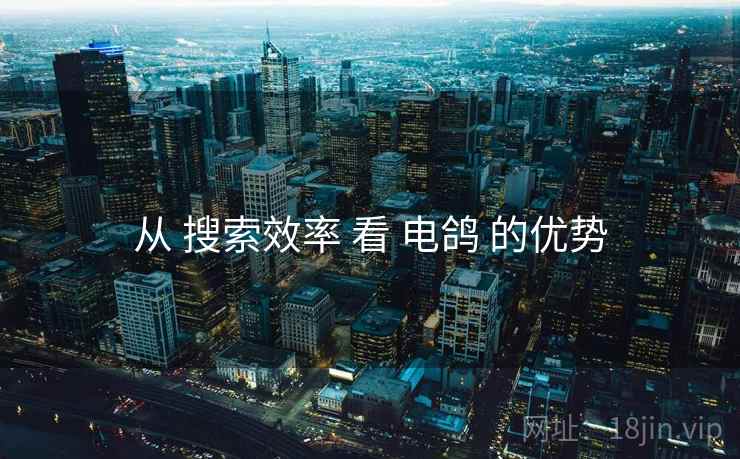 从 搜索效率 看 电鸽 的优势
