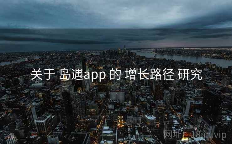 关于 岛遇app 的 增长路径 研究